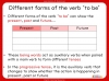 Progressive Present, Past and Future Tense - Years 3 and 4 Teaching Resources (slide 6/21)
